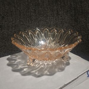 Lausitzer Glaswerke | Art Deco Pink Glass 'Orion' Bowl
